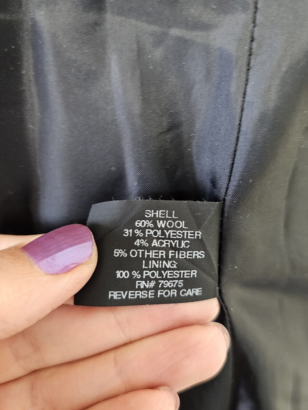 Michael Kors Black Women's Asymmetrical Belted Wool Coat, US X-Small - Picture 10 of 12